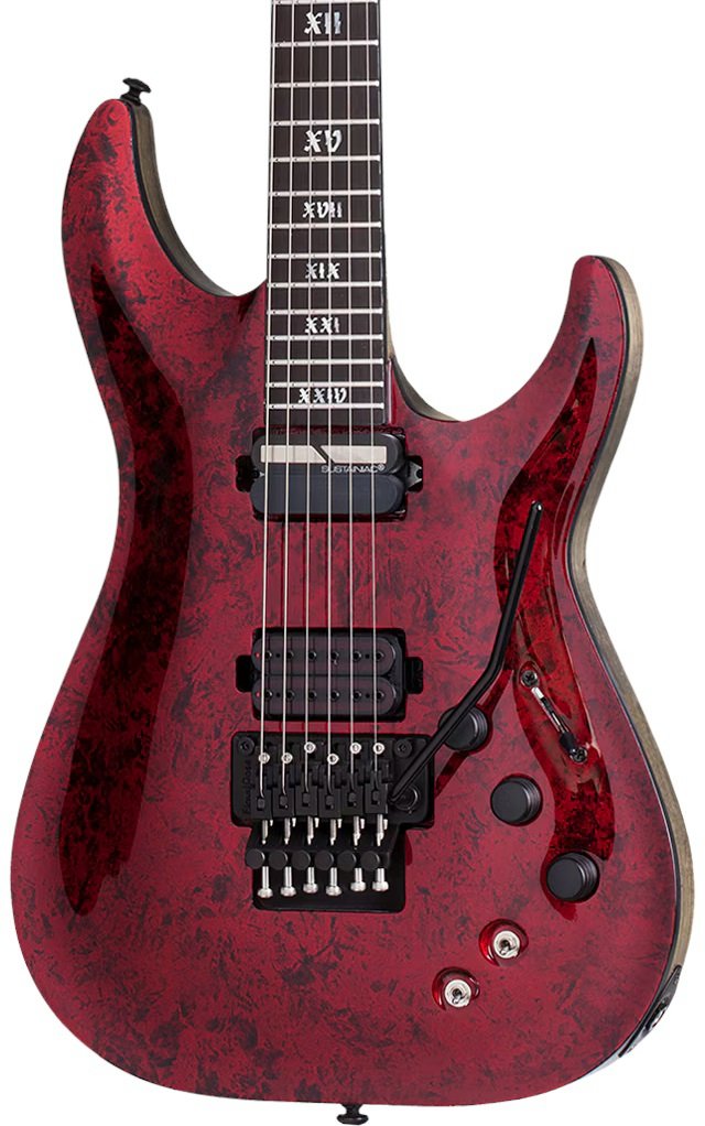 Schecter C-1 FR-S Apocalypse Electric Guitar in Red Reign